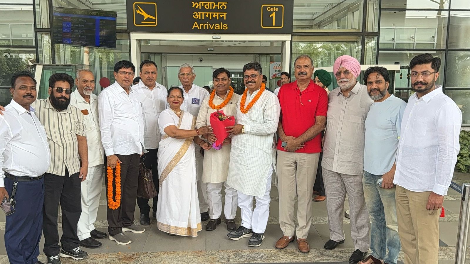 Congress leaders of Rajasthan met former Chandigarh Mayor Kamlesh Banarasi Das